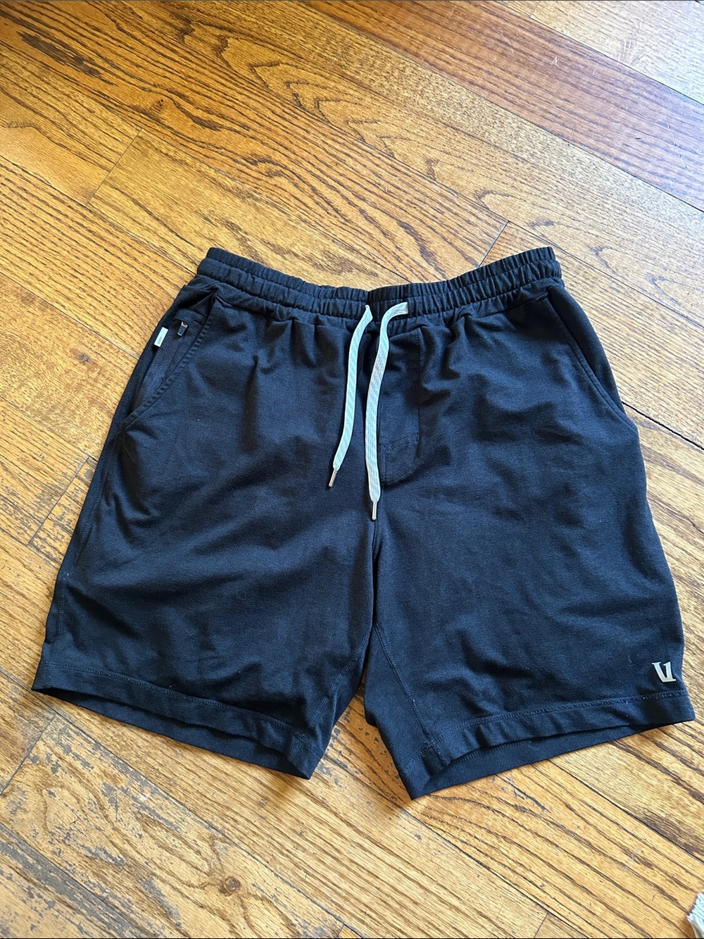 Vuori Men's Black Drawstring Athletic Shorts